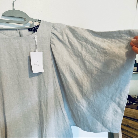 Ilana Kohn Iona Dress S - “Cloud” light blue linen - Picture 3 of 10